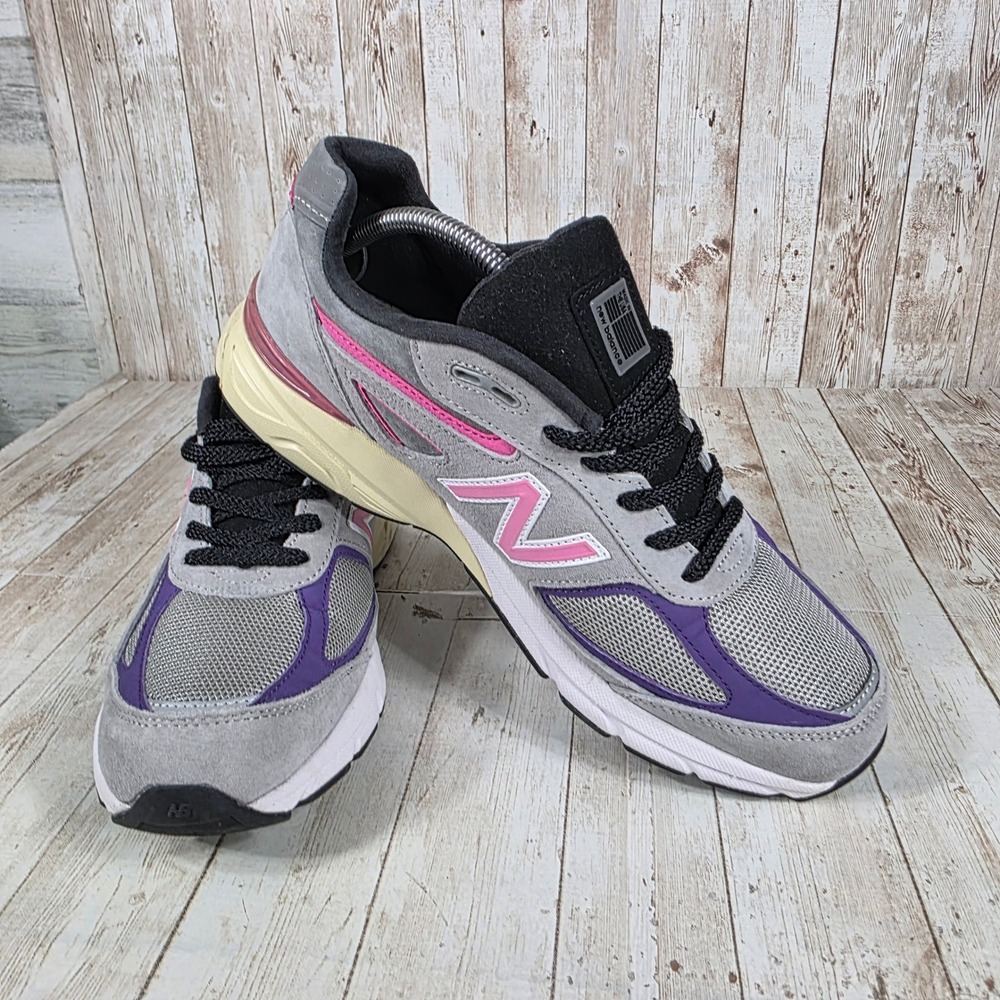 New Balance 990v4 Kith Rose Sneakers Gray Purple Pink Mens Size 12 Comfort Shoes - Picture 6 of 8